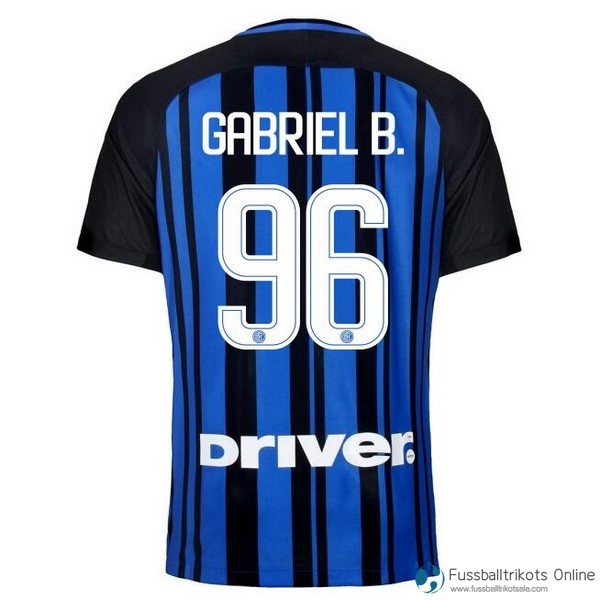 Inter Milan Trikot Heim Gabriel B. 2017-18 Fussballtrikots Günstig